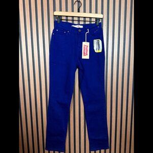 New Levis 512 Jeans 4 Medium Womens Blue Royal Perfect Slimming Skinny Leg